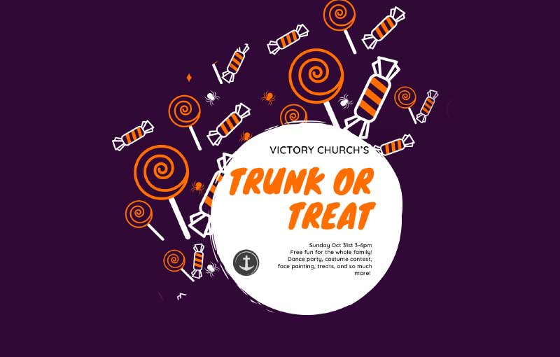 Come and Trunk or Treat right here at Victory Church!